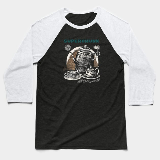 Superchunk Baseball T-Shirt by bakuto docher